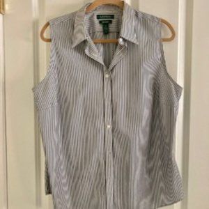 Lauren by Ralph Lauren   Short sleeve blouse. size XL